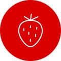 #d90001 fruit and vegetables